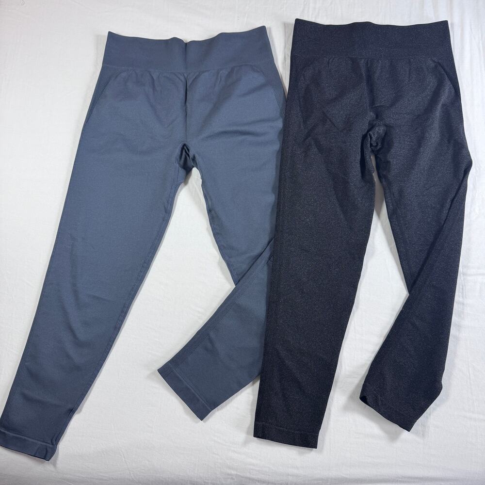 Seamless Scrunch Butt Lift Leggings Lot Plus Size Black Gray Gym Compression